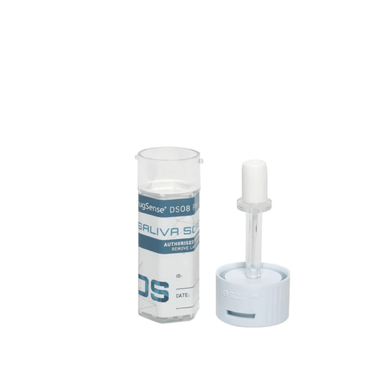 An existing swab-style saliva testing kit which tests for the presence of THC